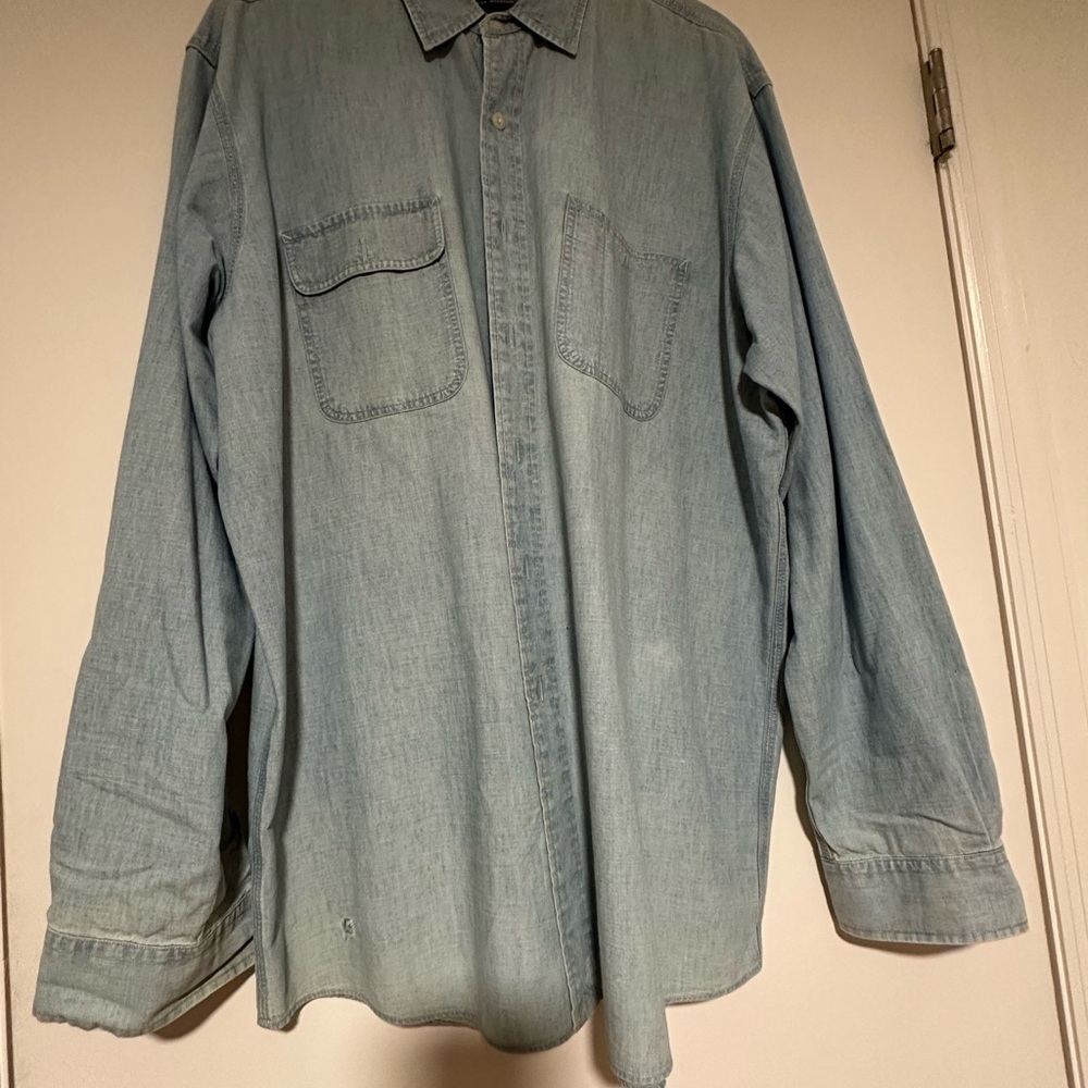 Ralph Lauren Denim Blue Workshirt - Picture 2 of 8